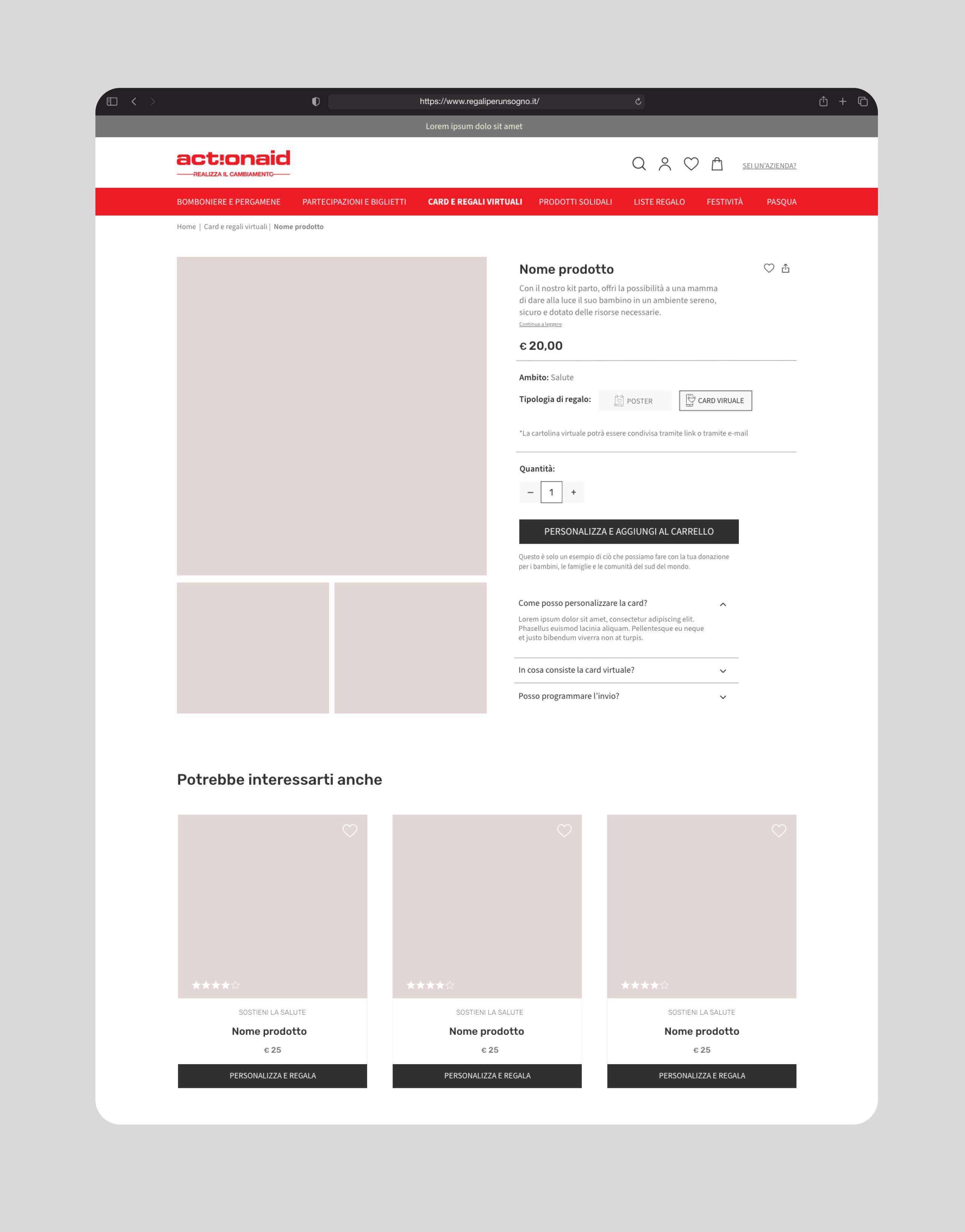 siti web milano in fase di sviluppo actionaid