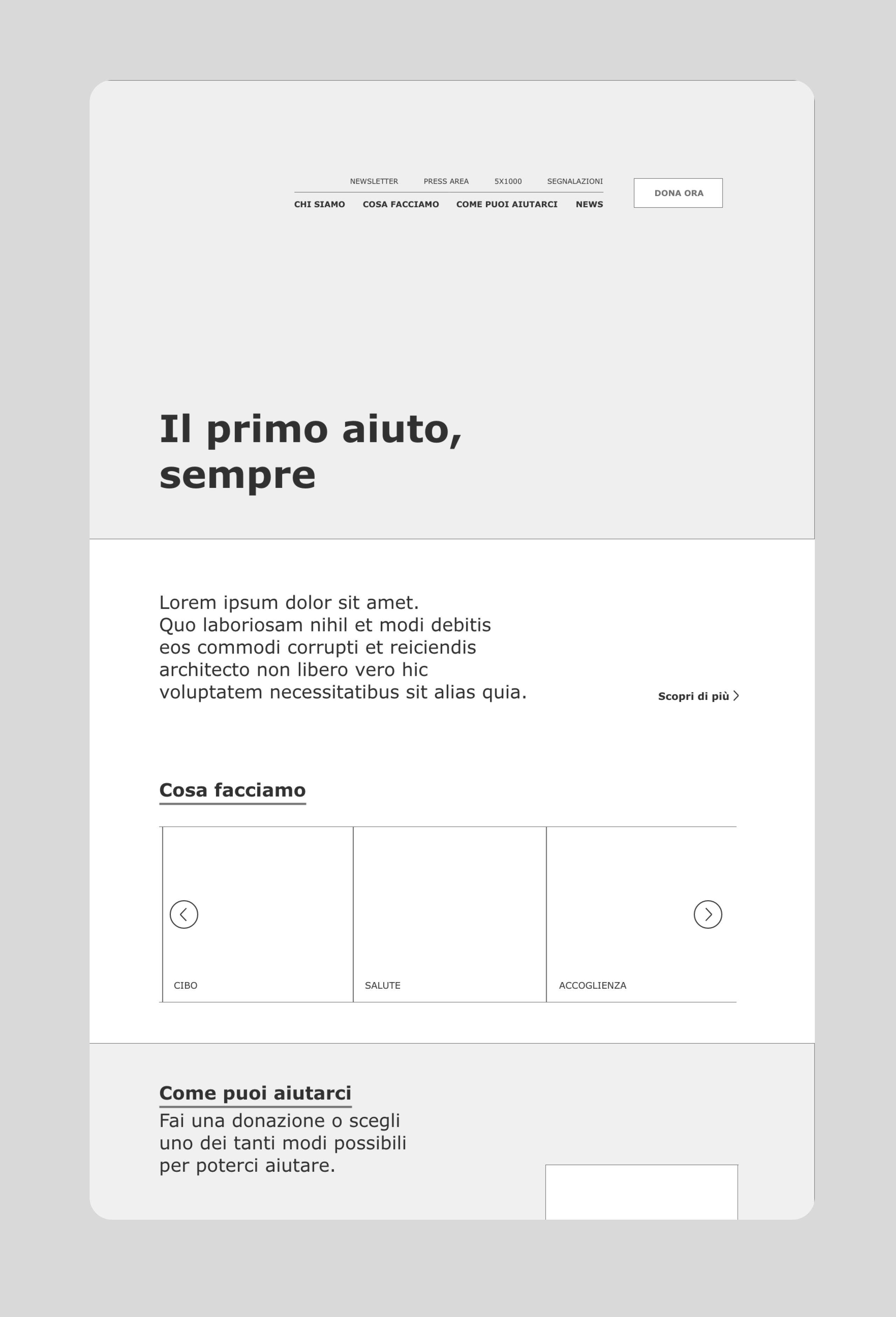 Sviluppo siti web Milano mock up sito