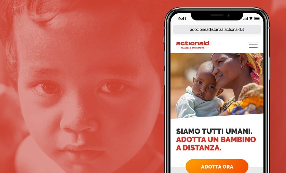 Sviluppo siti web Milano actionaid iphone long