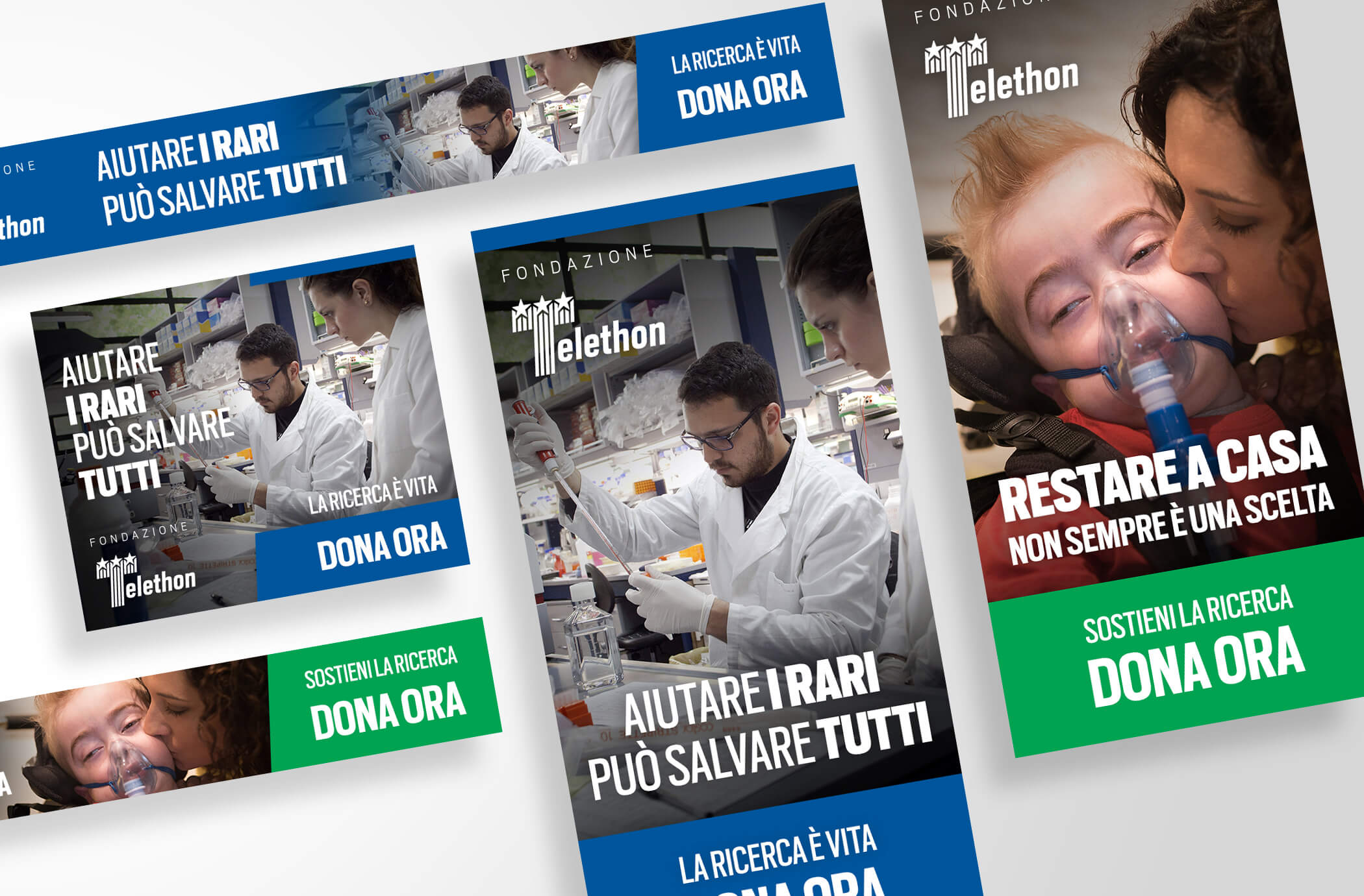Progetti web Milano telethon restare a casa